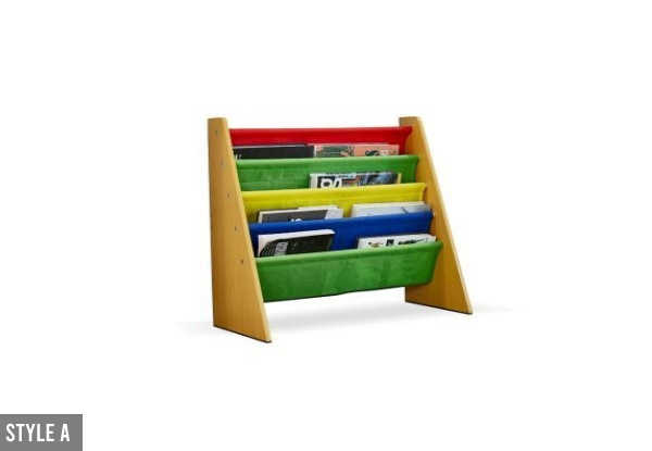 Wooden Kids Bookcase - Two Styles Available