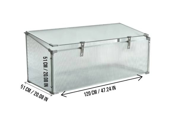Mini Aluminium Frame Greenhouse with Roof Vent - Available in Two Sizes