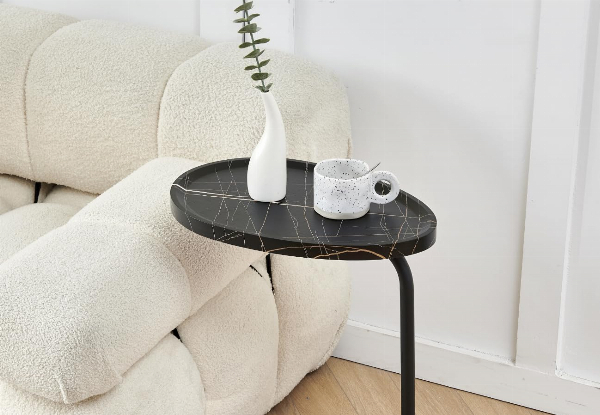 C-Shaped Side Table