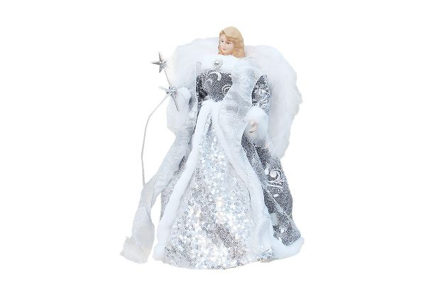 Angel Tree Topper Christmas Decoration - Two Colours Available