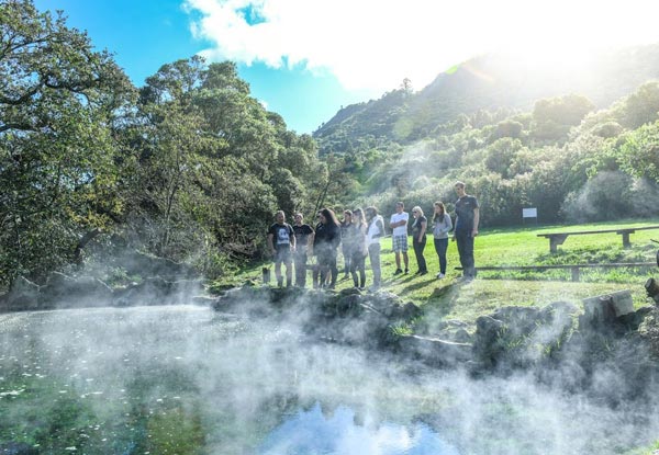 New & Unique to KJet Rotorua, Manupirua Hot Pools & Mokoia Island Magic Trip - Options for a Child or Adult