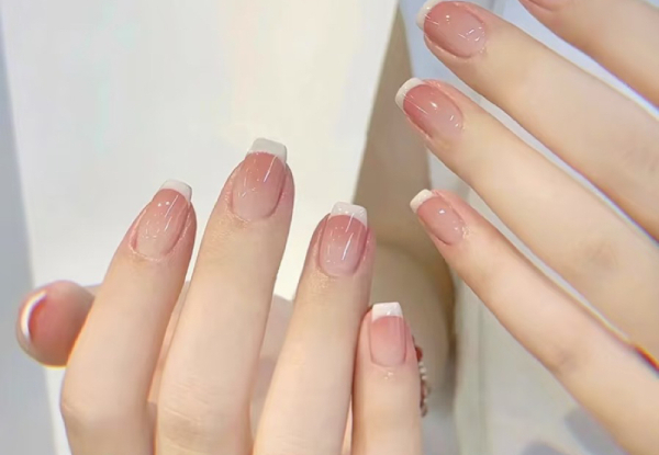 Exclusive Clear French Gel Polish incl. Manicure for One - Option for French Gel Polish or Pure Colour Gel Polish