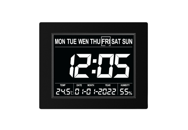 LED Digital Calendar Clock - Two Colours Available