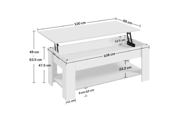 Large Lift Top Coffee Table