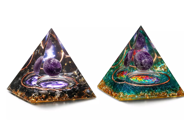 Natural Stone Chakra Pyramid - Three Colours Available