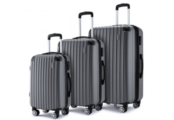 Two-Pack Hard Shell Luggage Suitcase Set - Five Colours Available & Option for Three-Pack