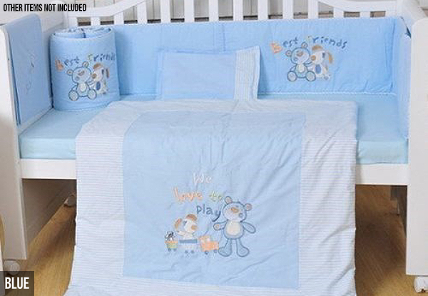 Skep Four-Piece Cot Bedding Set - Three Colours Available