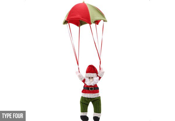 Parachuting Santa or Snowman - Four Options & Free Delivery