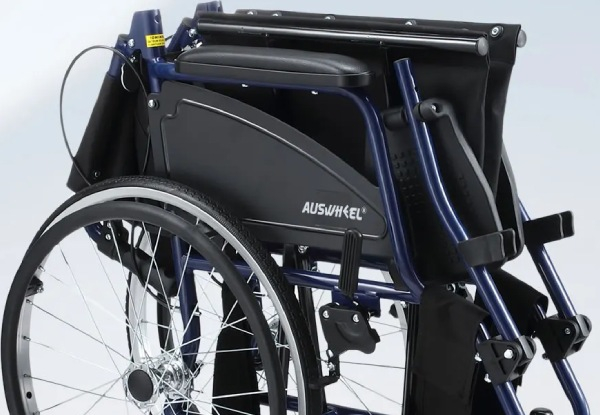 20-Inch Portable Folding Mobility Wheelchair with Four Brakes