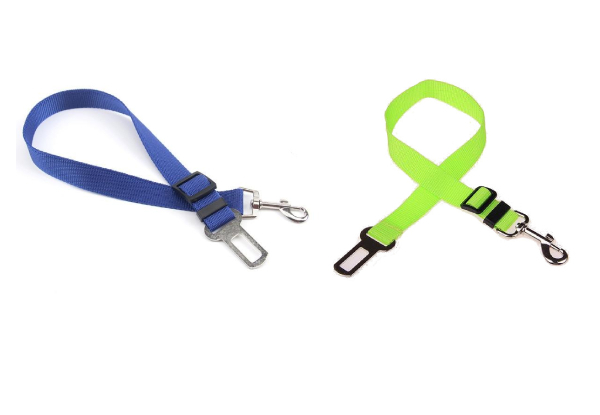 Adjustable Dog Safety Car Seat Belt Harness - Available in Ten Colours