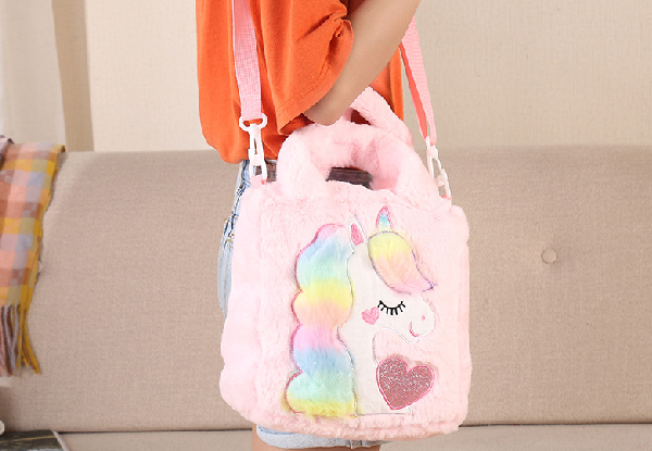 Children's Unicorn Plush Bag - Three Colours Available