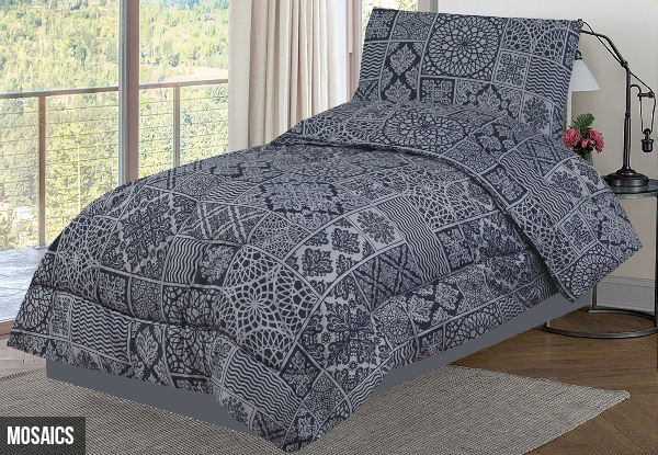 Single Bed Comforter Set - Six Styles Available