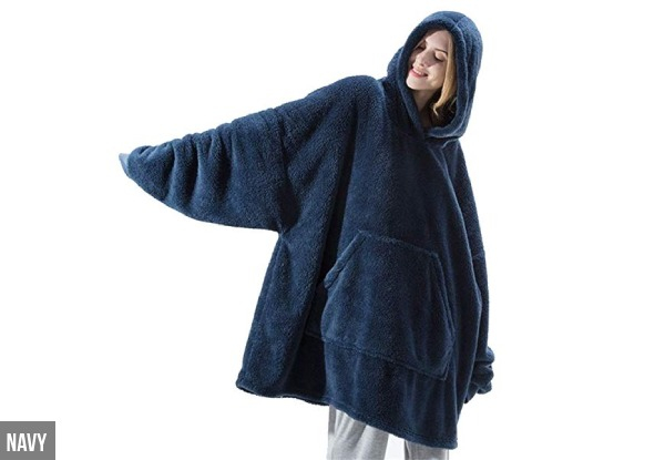 Oversized Flannel Blanket Hoodie - Four Colours Available