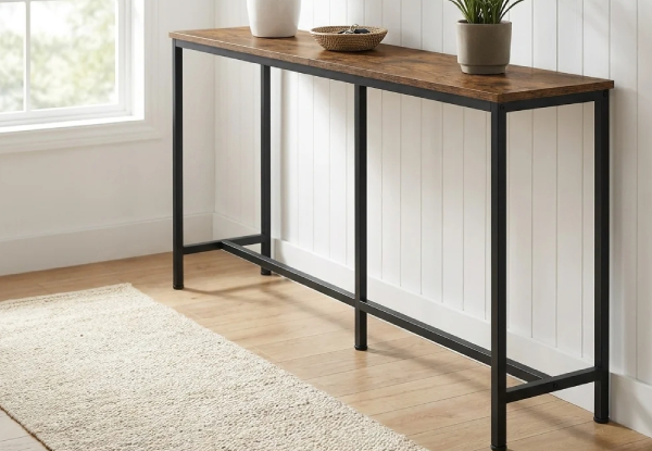 Rustic 180cm Narrow Console Table