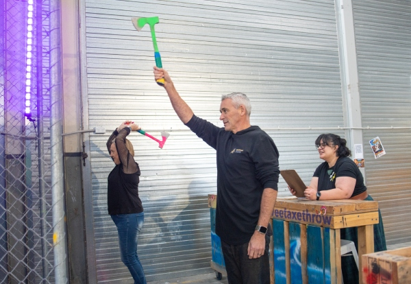One-Hour Sweet Axe Throwing Experience & Pizza at Te Aro Brewing Company - Options for Two, Four or Six People