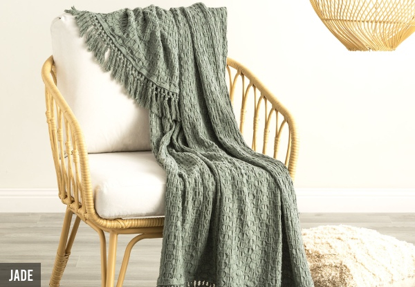 Alysian Washed Cotton Textured Throw - Two Colours Available