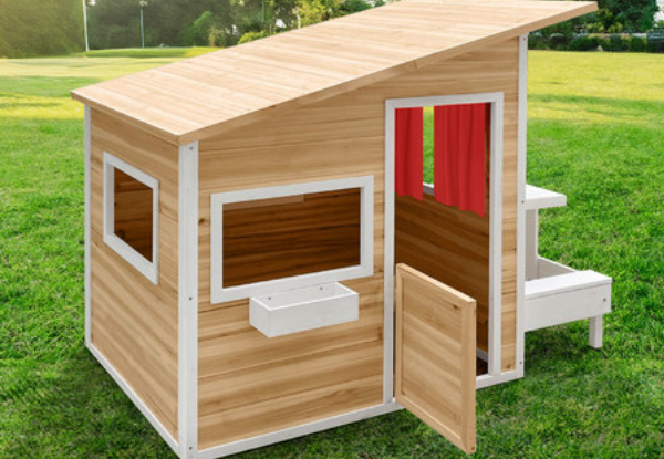 Outdoor Kids Wooden Cubby House