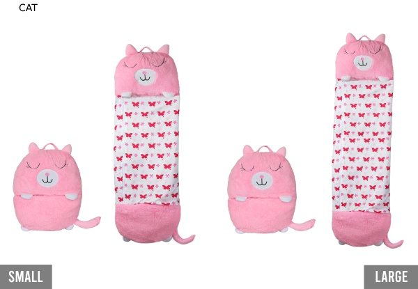 Mountview Kids Stuffed Toy Sleeping Bag - Available in Five Styles & Two Sizes