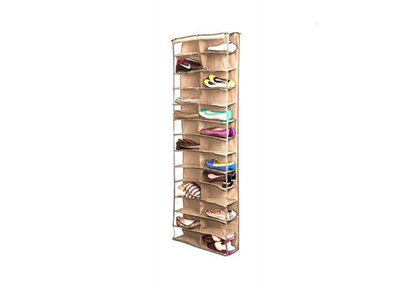 Over the Door Hanging Shoe Storage - Three Colours Available with Free Delivery
