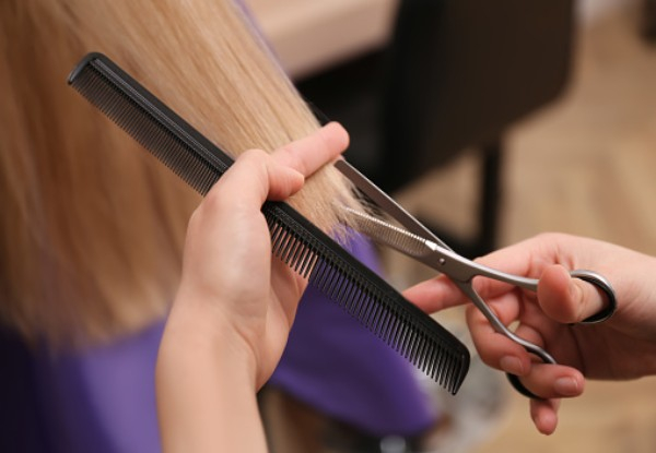 Premium Hair Pamper Package incl. Wash, Style Cut, Conditioning Treatment, Blow-Wave & GHD Finish - Options to incl. Colour Retouch, Half-Head of Foils or Full Colour