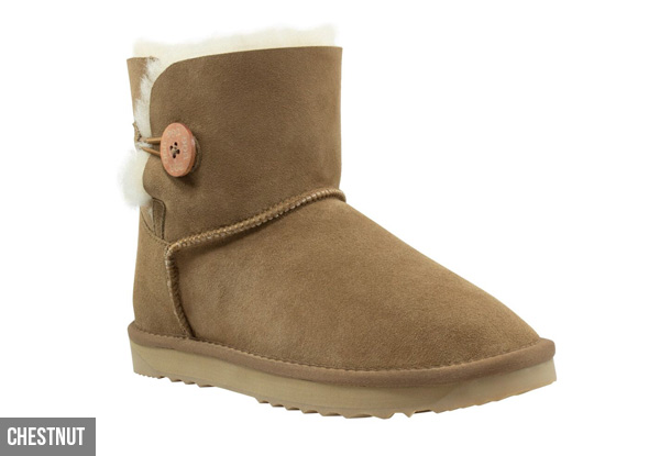 Comfort Me Unisex Australian Made Memory Foam Mini Button UGG Boot’s - Five Colours Available