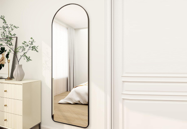 Aluminium Alloy Frame Arched Mirror - Two Sizes Available