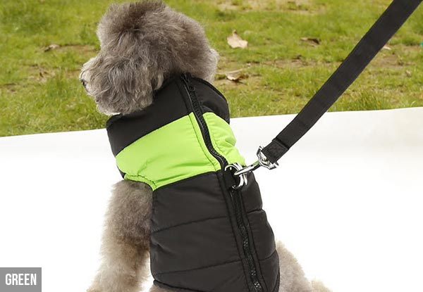 Water-Resistant Dog Jacket - Four Colours & Seven Sizes Available