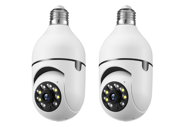 1080P 2MP WiFi IP Security Camera with Two-Way Audio - Option for Two-Pack & Four-Pack