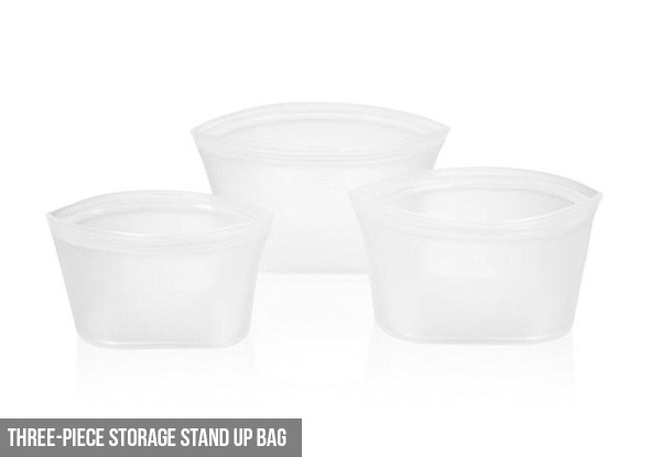 Reusable Silicone Food Storage Bags - Three Options Available