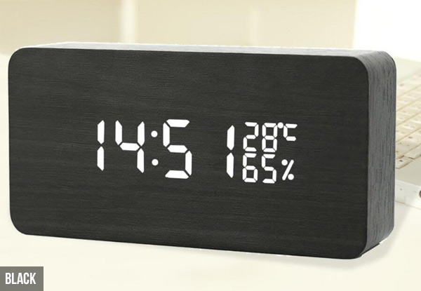 Desktop Digital Clock - Four Colours Available with Free Delivery