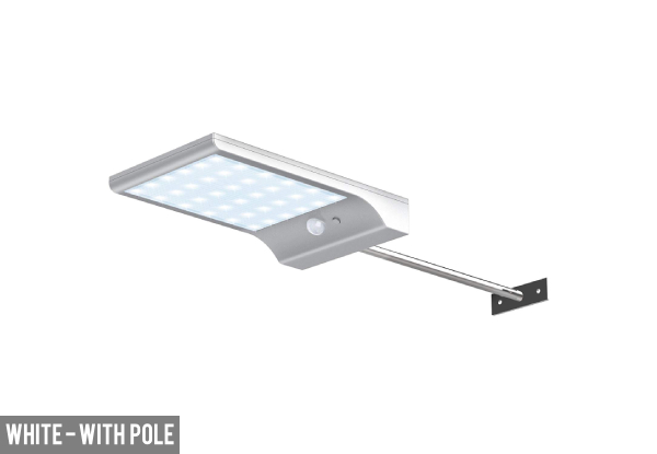 Solar Wall Motion Sensor Lamp - Two Colours & Option for Two Available