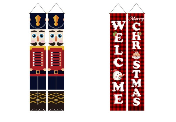 Christmas Banner Flag Set - Five Options Available