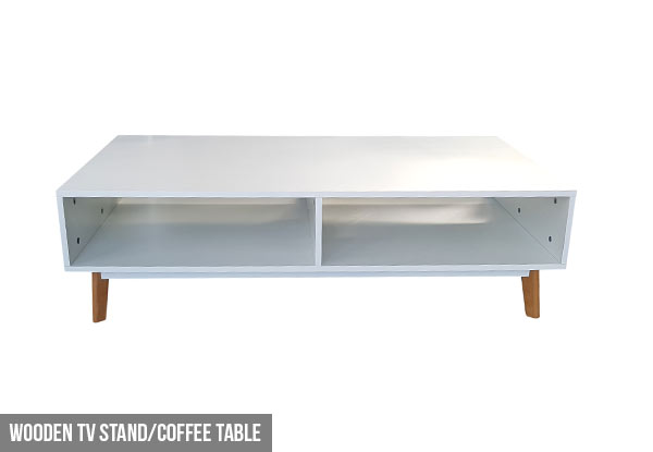 Wooden TV Stand/Coffee Table or Glass TV Stand