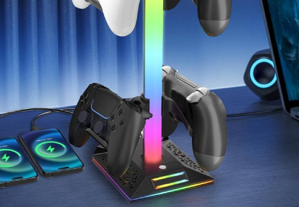 Gaming RGB Controller & Headset Stand