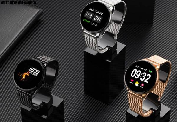 Smart Watch Compatible with Apple & Android - Three Colours Available with Free Delivery