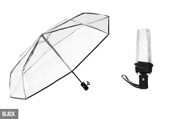 Transparent Auto Open Umbrella - Four Colours Available with Free Delivery