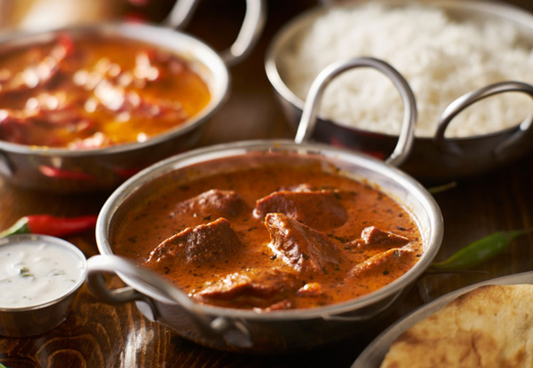 Three-Course Indian Banquet for Two People with Optins for Four or Six People - Valid for Lunch or Dinner