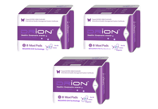 Three-Packs of Drion Maxi Pads