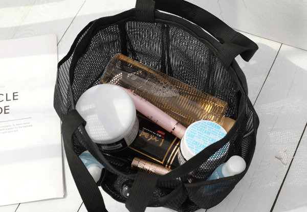Portable Seven-Pocket Mesh Caddy Shower Bag - Option for Two