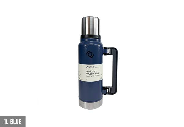 Versa Insulated Rugged Flask - Available in Two Sizes & Four Colours