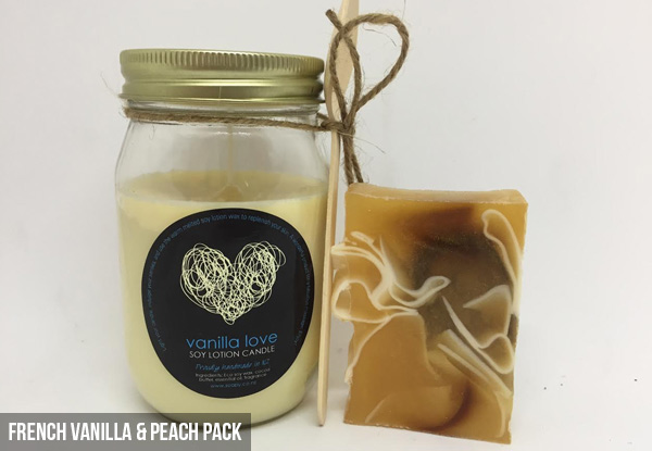 Luxury Pamper Packs incl. Soaps, Bath Bomb, Candle & Sugar Scrub - Two Options Available