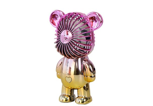 Rechargeable Gradient Bear Fan - Four Colours Available