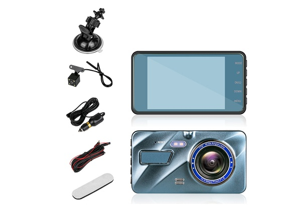 1080P Touch Screen Dual Dash Camera - Option for Two-Pack