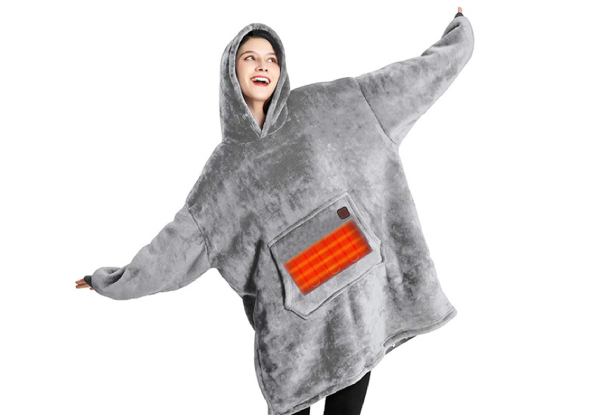 Wearable Heated Blanket Hoodie - Two Colours Available