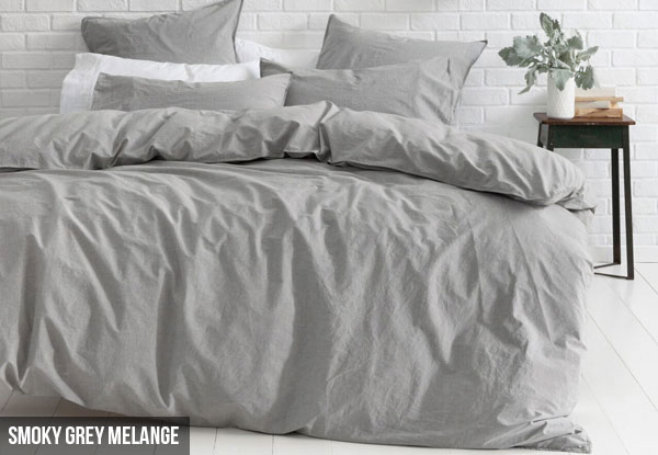 From $69.95 for a Canningvale Vintage Softwash Cotton Duvet Cover Set or $39.95 for Two European Pillowcases – Including Nationwide Delivery