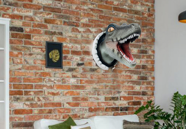 3D Wall-Mounted Dinosaur Sculpture - Two Colours Available