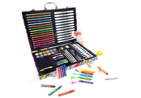 138-Piece Kids Crayons & Oil Pastels Set