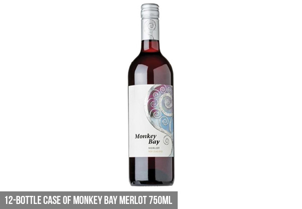 Six-Bottle Case of Monkey Bay Wine