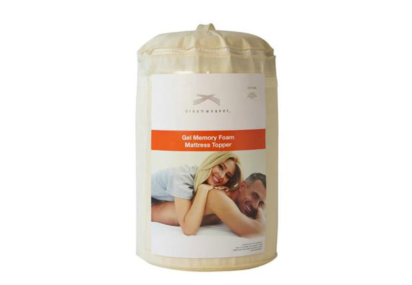 Cooling Gel Memory Foam Mattress Topper - Six Sizes Available