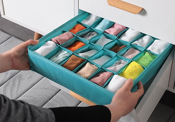 Multi-Grid Closet Organizer - Three Colours Available & Option for Two-Pack